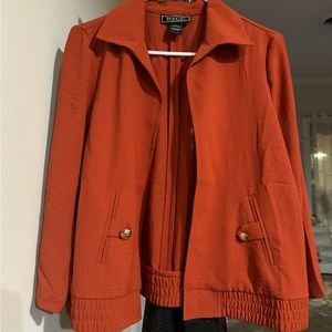 NYCC terracotta/orange jacket cardigan NWT